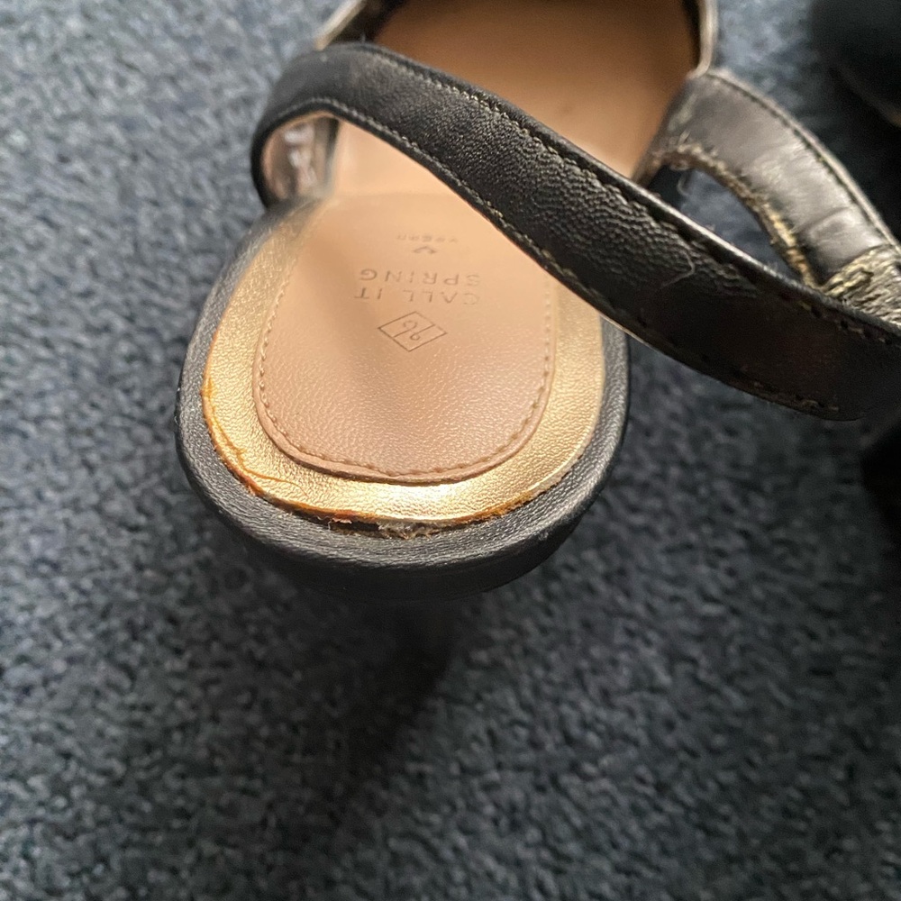 Call It Spring Black Pointed Slingback Pumps - Picture 4 of 8